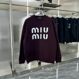 miu miu sweatshirt manches longues pour unisexe s_1244731